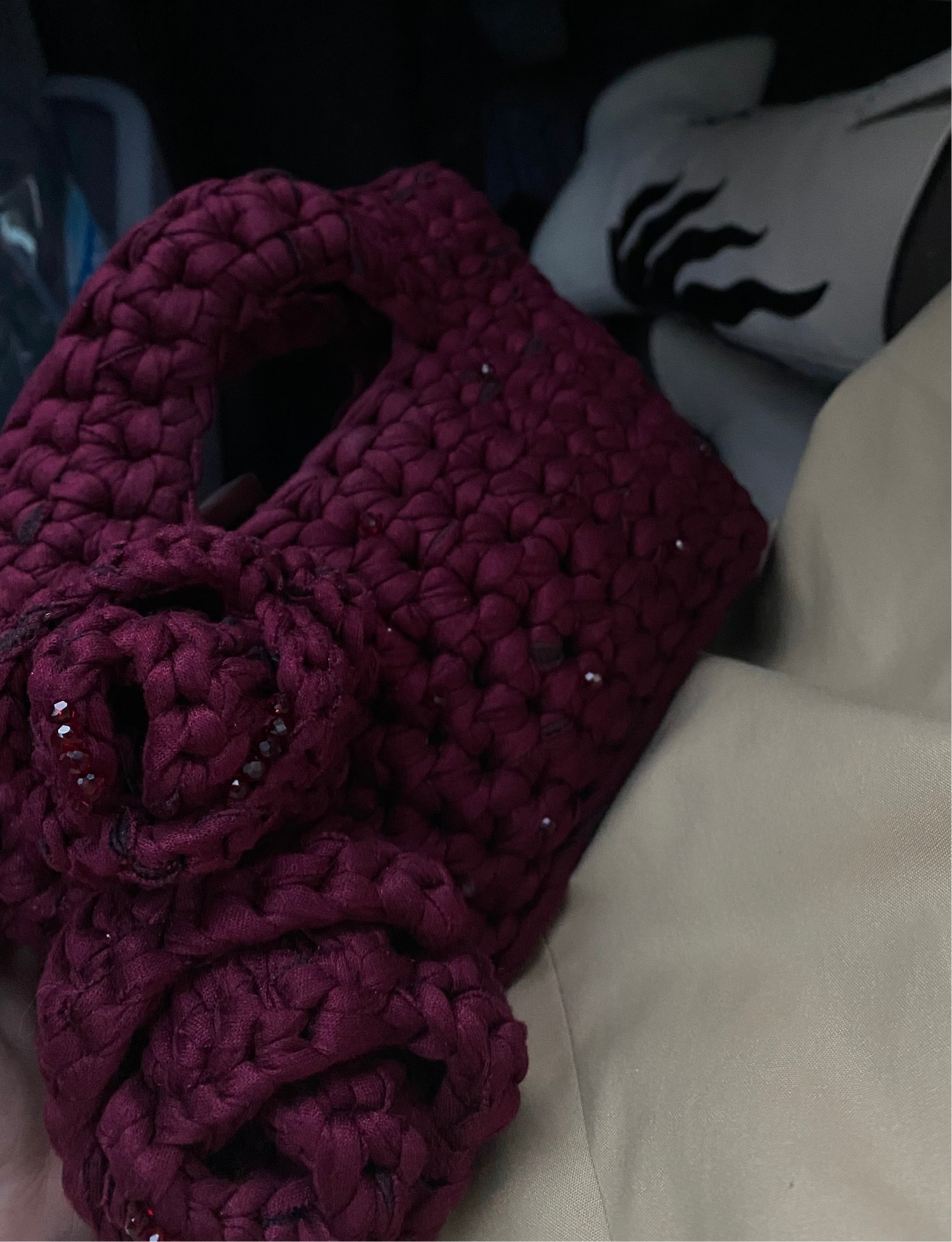 True love bag embroided